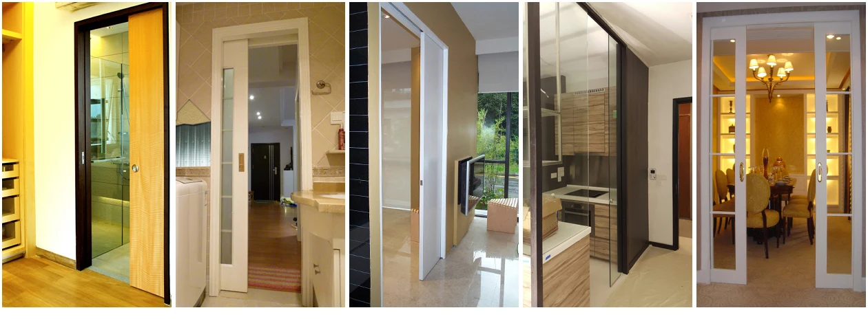 Concealed doors in finished interiors