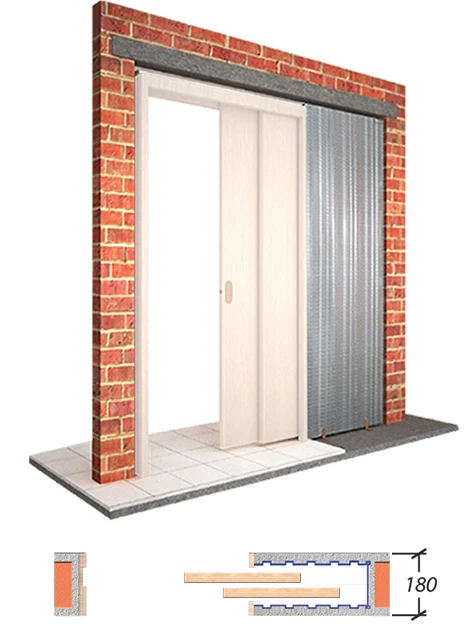 2 DOORS in 1 POCKET